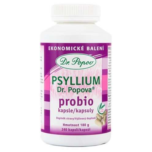 Dr.Popov Psyllium PROBIO 240 kapslí